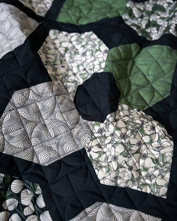 Marsh Haven Orchid Garden Throw Quilt Kit