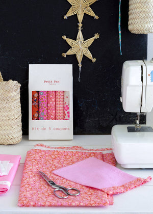 Folksy Ecru Fabric Bundle | Set of 5