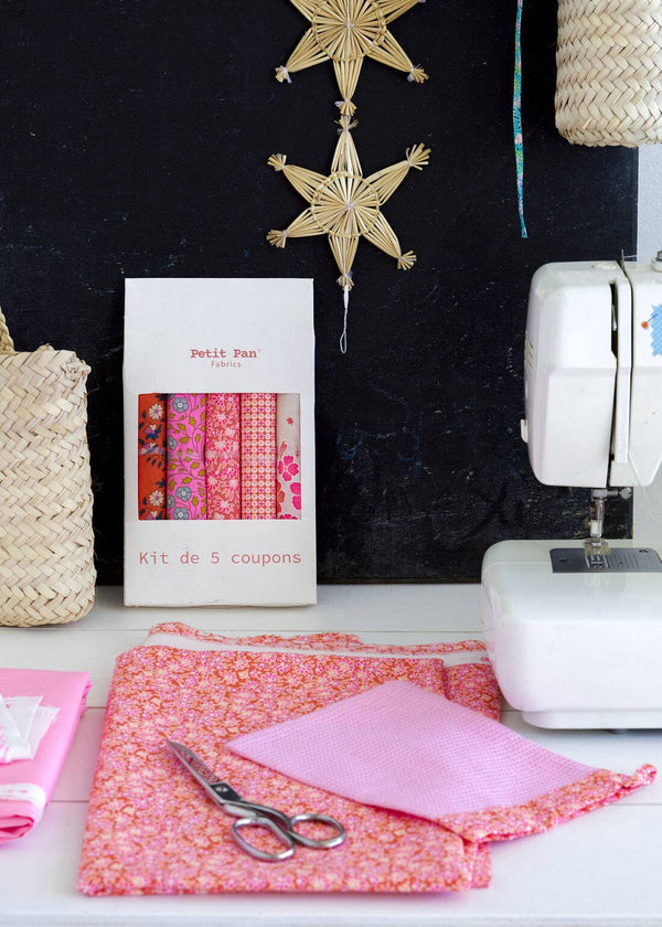 Folksy Ecru Fabric Bundle | Set of 5