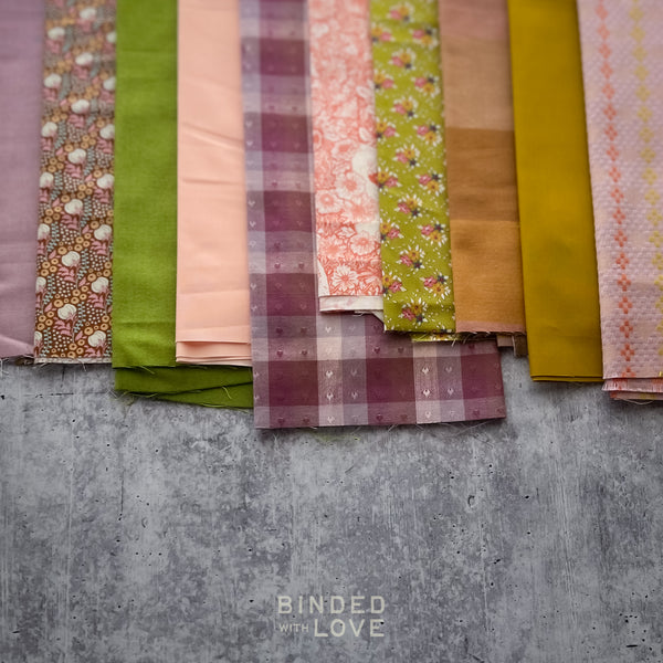 Curated Remnant Bundle | 10 Fabric End of Bolt Quilting Bundle | One of a Kind | REMNANT BUNDLE-219
