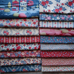Tilda Village Life Winter Colorway Bundle | Precut Bundle | 17 Prints | Fat Quarter Bundle | Half Yard Bundle