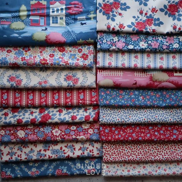 Tilda Village Life Winter Colorway Bundle | Precut Bundle | 17 Prints | Fat Quarter Bundle | Half Yard Bundle