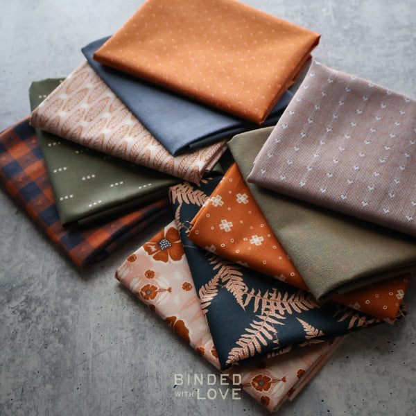 Copper Fern Bundle | Curated 10 Fat Quarter Bundle