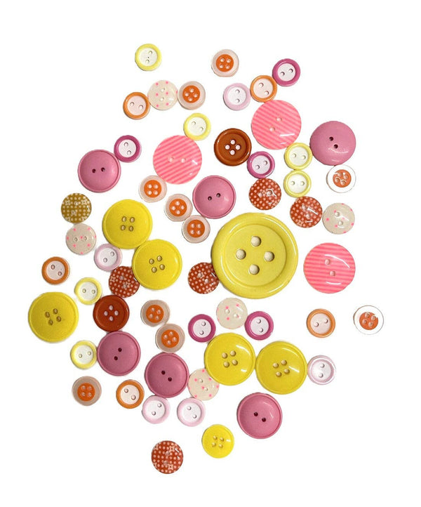 Assorted Pink Treasure Buttons