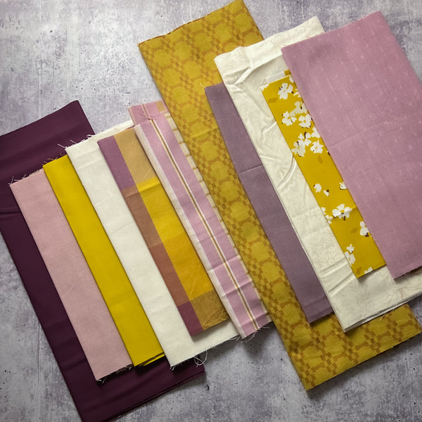 Curated Remnant Bundle | 11 Fabric End of Bolt Quilting Bundle | One of a Kind | REMNANT BUNDLE-157