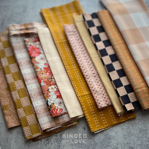 Curated Remnant Bundle | 11 Fabric End of Bolt Quilting Bundle | One of a Kind | REMNANT BUNDLE-173