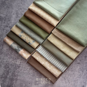 Moss & Linen Bundle | Curated 15 Fat Quarter Bundle