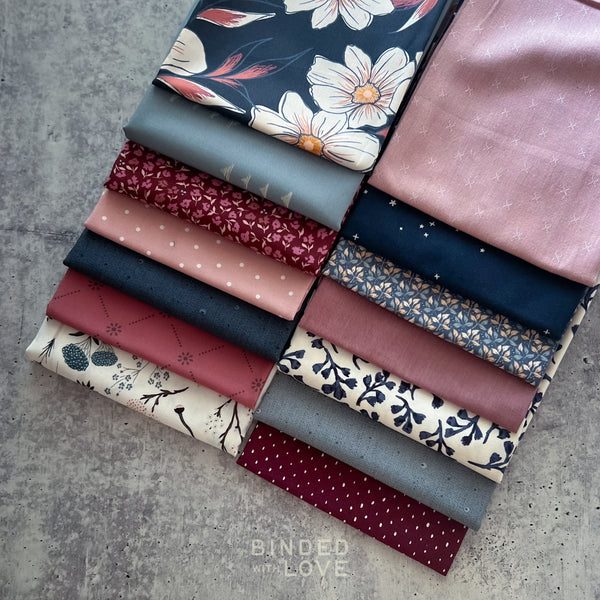 Dusky Bloom Bundle | Curated 14 Fat Quarter Bundle