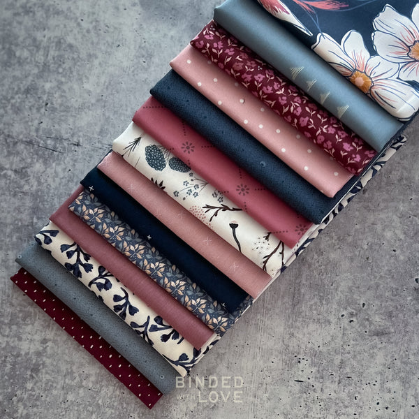Dusky Bloom Bundle | Curated 14 Fat Quarter Bundle