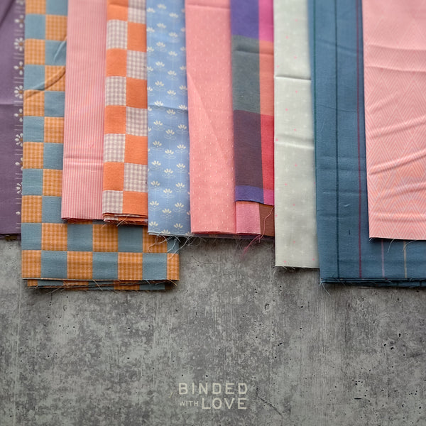 Curated Remnant Bundle | 10 Fabric End of Bolt Quilting Bundle | One of a Kind | REMNANT BUNDLE-213