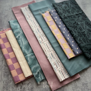 Curated Remnant Bundle | 9 Fabric End of Bolt Quilting Bundle | One of a Kind | REMNANT BUNDLE-191