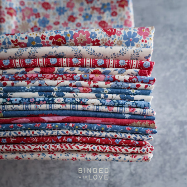 Tilda Village Life Winter Colorway Bundle | Precut Bundle | 17 Prints | Fat Quarter Bundle | Half Yard Bundle