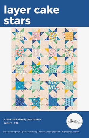 Layer Cake Stars Quilt Pattern - Printed