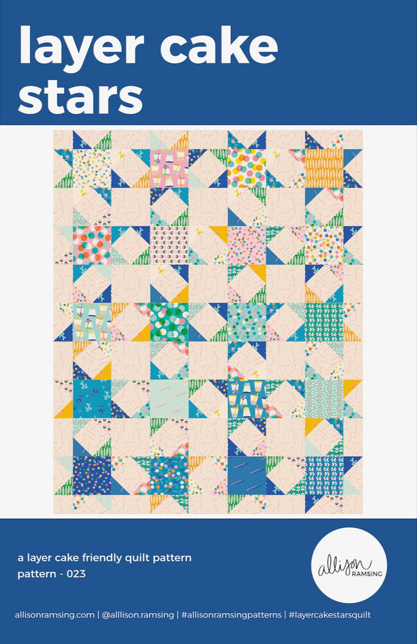 Layer Cake Stars Quilt Pattern - Printed