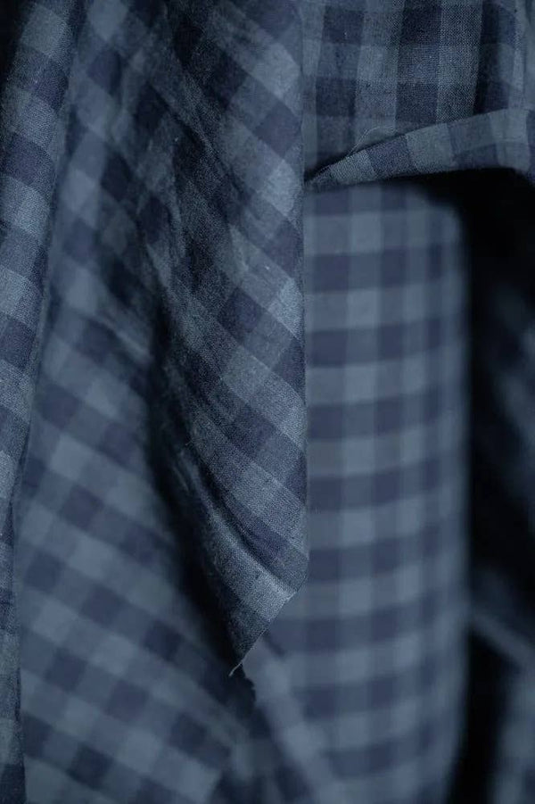 Uniform Blues Cotton/Linen Gingham