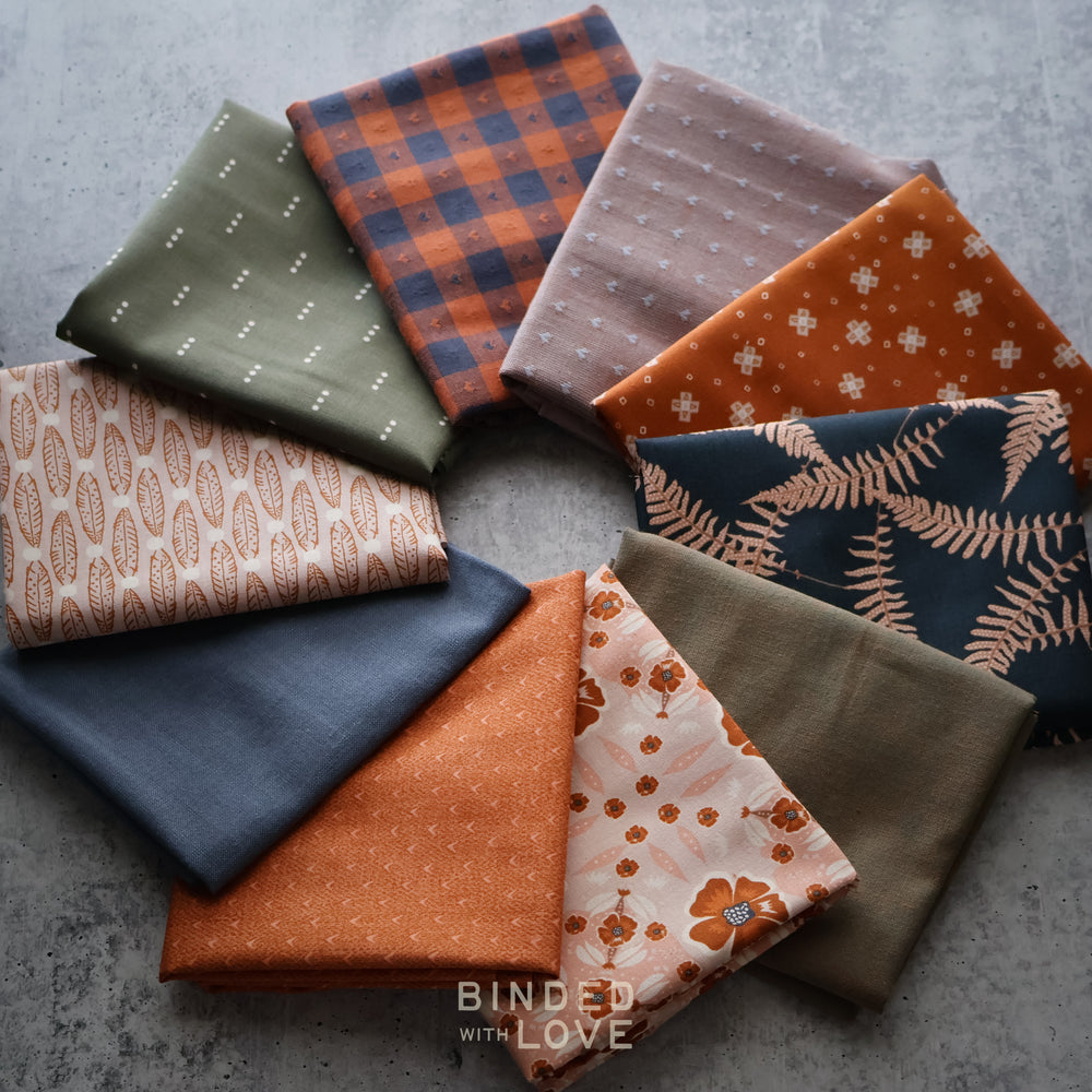 Copper Fern Bundle | Curated 10 Fat Quarter Bundle
