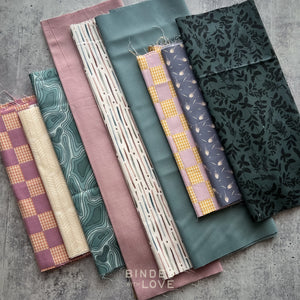 Curated Remnant Bundle | 9 Fabric End of Bolt Quilting Bundle | One of a Kind | REMNANT BUNDLE-191