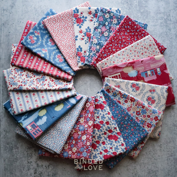 Tilda Village Life Winter Colorway Bundle | Precut Bundle | 17 Prints | Fat Quarter Bundle | Half Yard Bundle