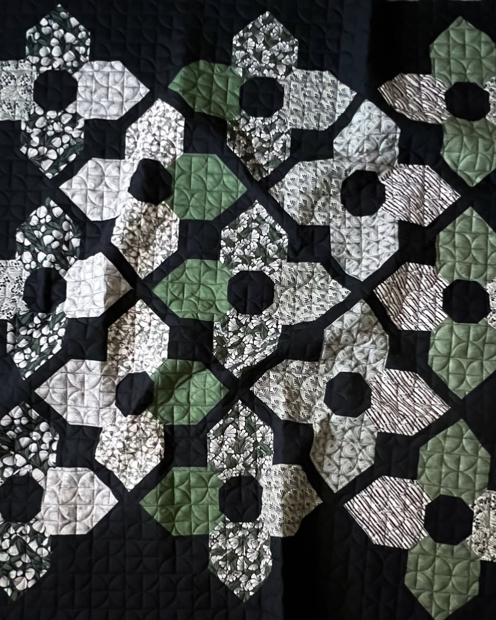 Marsh Haven Orchid Garden Throw Quilt Kit