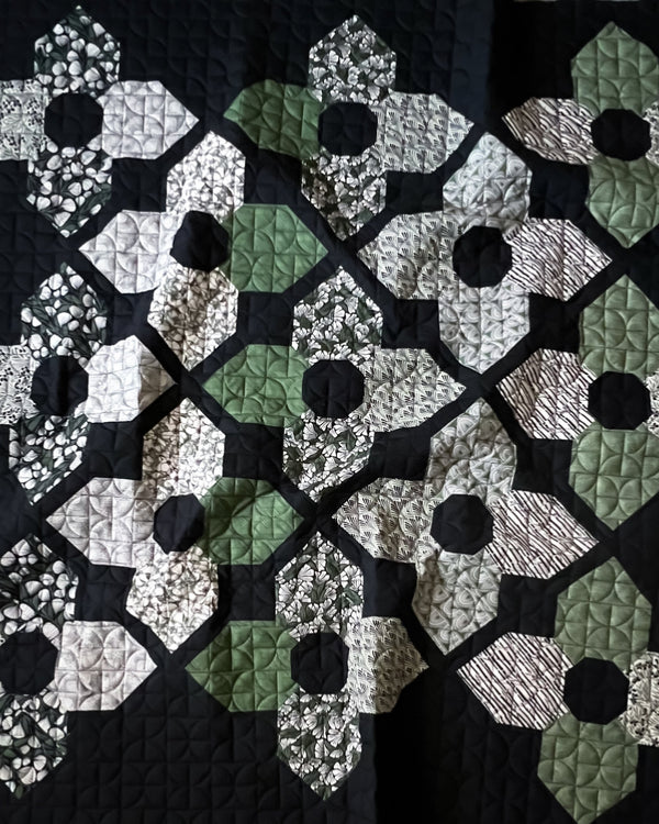 Marsh Haven Orchid Garden Throw Quilt Kit