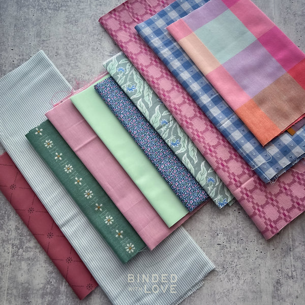 Curated Remnant Bundle | 10 Fabric End of Bolt Quilting Bundle | One of a Kind | REMNANT BUNDLE-218