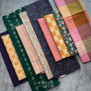 Curated Remnant Bundle | 10 Fabric End of Bolt Quilting Bundle | One of a Kind | REMNANT BUNDLE-235