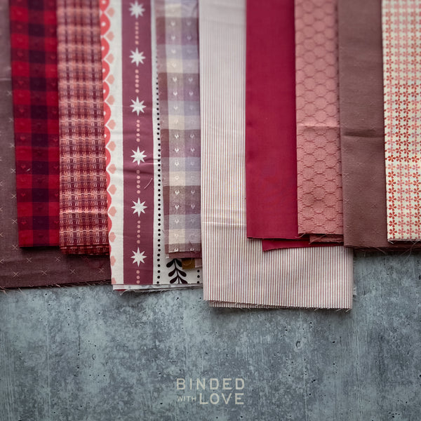 Curated Remnant Bundle | 10 Fabric End of Bolt Quilting Bundle | One of a Kind | REMNANT BUNDLE-217