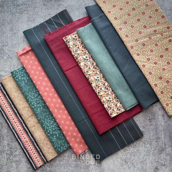 Curated Remnant Bundle | 10 Fabric End of Bolt Quilting Bundle | One of a Kind | REMNANT BUNDLE-234