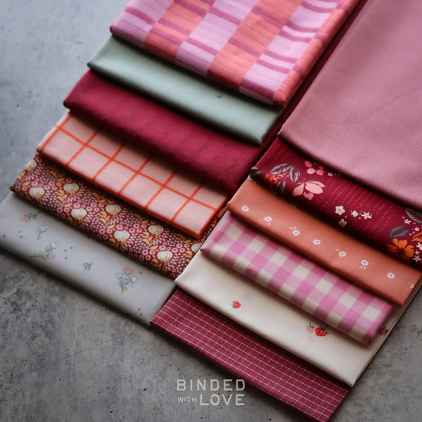 Strawberry Social Bundle | Curated 12 Fat Quarter Bundle