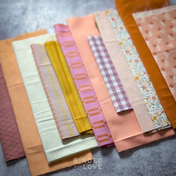 Curated Remnant Bundle | 12 Fabric End of Bolt Quilting Bundle | One of a Kind | REMNANT BUNDLE-150