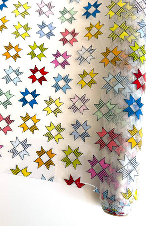 Patchwork Stars Clear TPU Vinyl