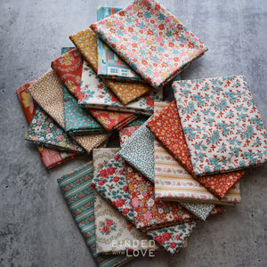 Tilda Village Life Autumn Colorway Bundle | Precut Bundle | 17 Prints | Fat Quarter Bundle | Half Yard Bundle