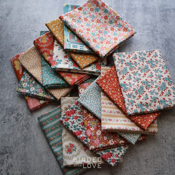 Tilda Village Life Autumn Colorway Bundle | Precut Bundle | 17 Prints | Fat Quarter Bundle | Half Yard Bundle