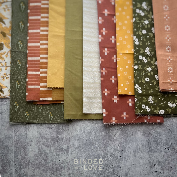 Curated Remnant Bundle | 10 Fabric End of Bolt Quilting Bundle | One of a Kind | REMNANT BUNDLE-204