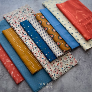 Curated Remnant Bundle | 10 Fabric End of Bolt Quilting Bundle | One of a Kind | REMNANT BUNDLE-225