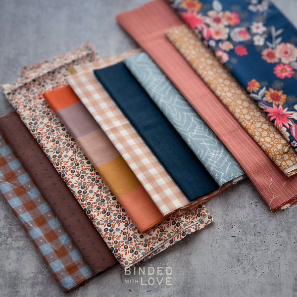 Curated Remnant Bundle | 10 Fabric End of Bolt Quilting Bundle | One of a Kind | REMNANT BUNDLE-230