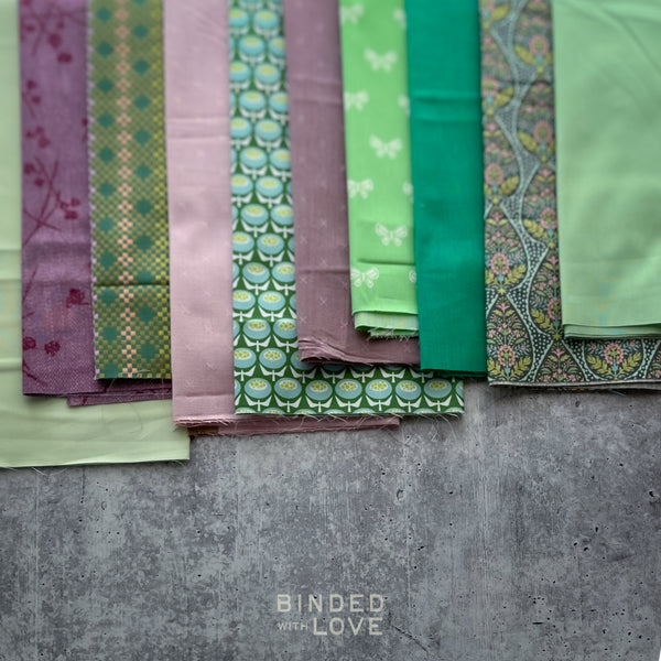 Curated Remnant Bundle | 10 Fabric End of Bolt Quilting Bundle | One of a Kind | REMNANT BUNDLE-220