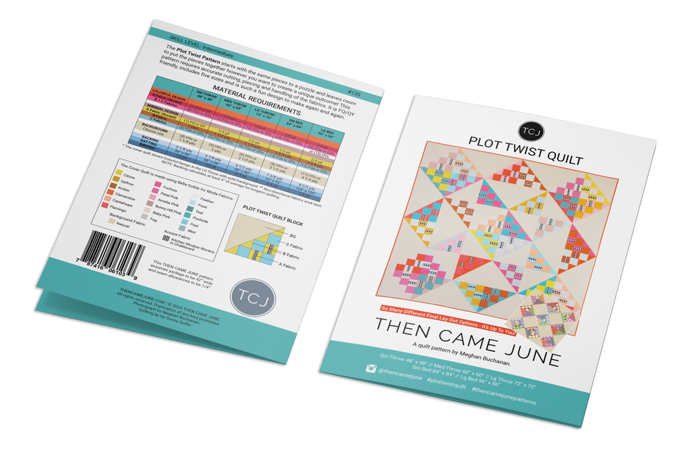 Plot Twist Quilt Pattern - Printed