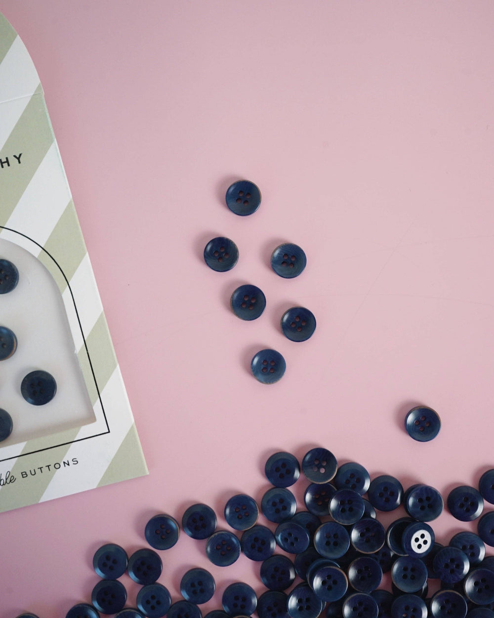 Midnight 1/2" Corozo Nut Buttons | Set of 8