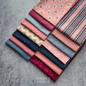 Blueberry Rose Bundle | Curated 15 Fat Quarter Bundle
