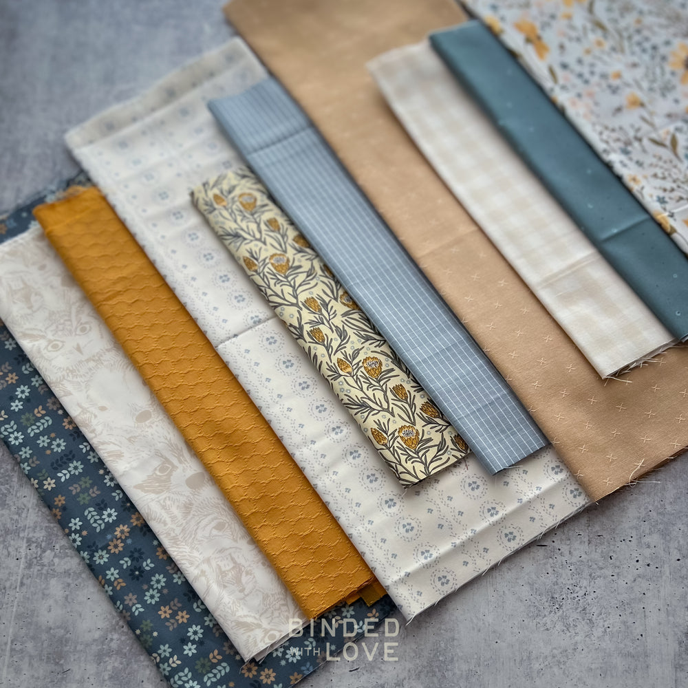 Curated Remnant Bundle | 10 Fabric End of Bolt Quilting Bundle | One of a Kind | REMNANT BUNDLE-224