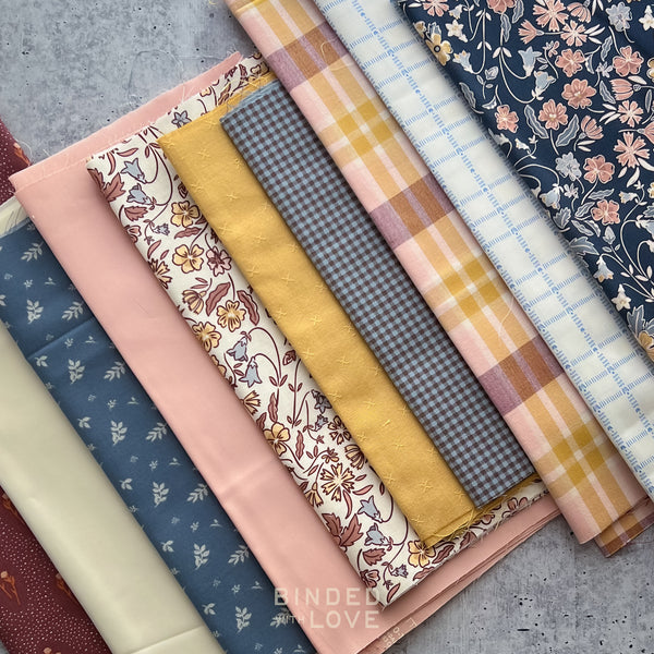 Curated Remnant Bundle | 10 Fabric End of Bolt Quilting Bundle | One of a Kind | REMNANT BUNDLE-193