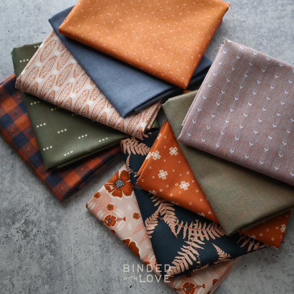 Copper Fern Bundle | Curated 10 Fat Quarter Bundle