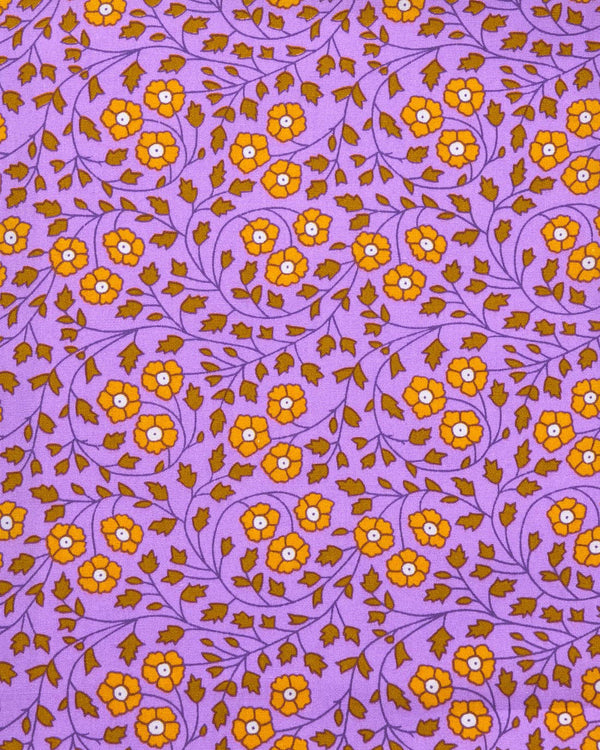 Aziza Lilac Cotton Fabric Coupon