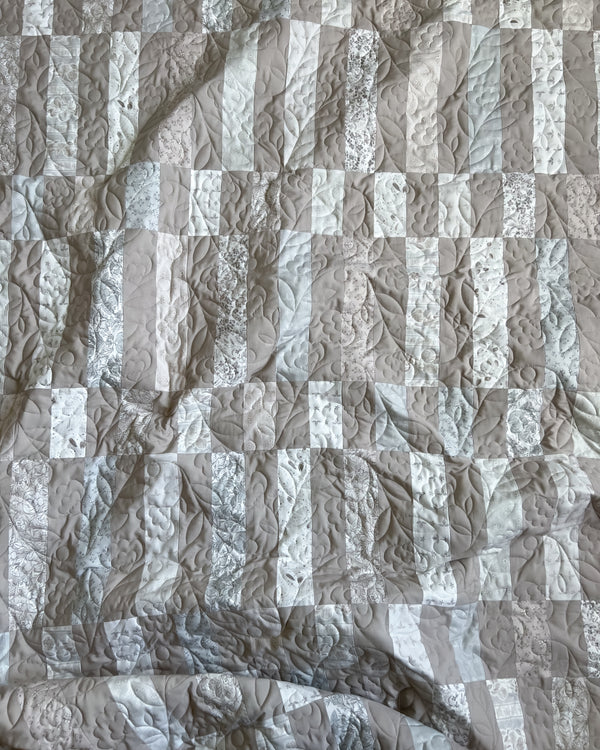 Madeline Quilt Kit – Large Throw (62” x 75”) | Neutral Quilt Kit | Beginner Friendly