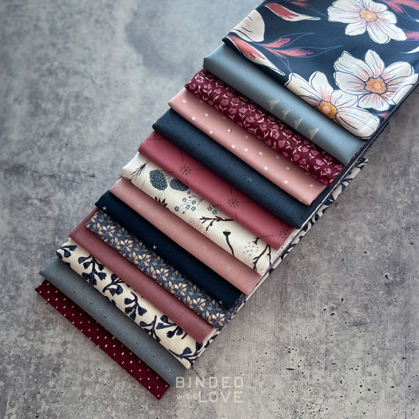 Dusky Bloom Bundle | Curated 14 Fat Quarter Bundle