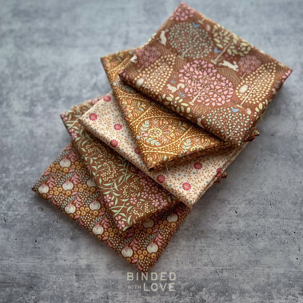 Sanctuary Collection Brown Color way | 5 Fabric Bundle | BUNDLE-293