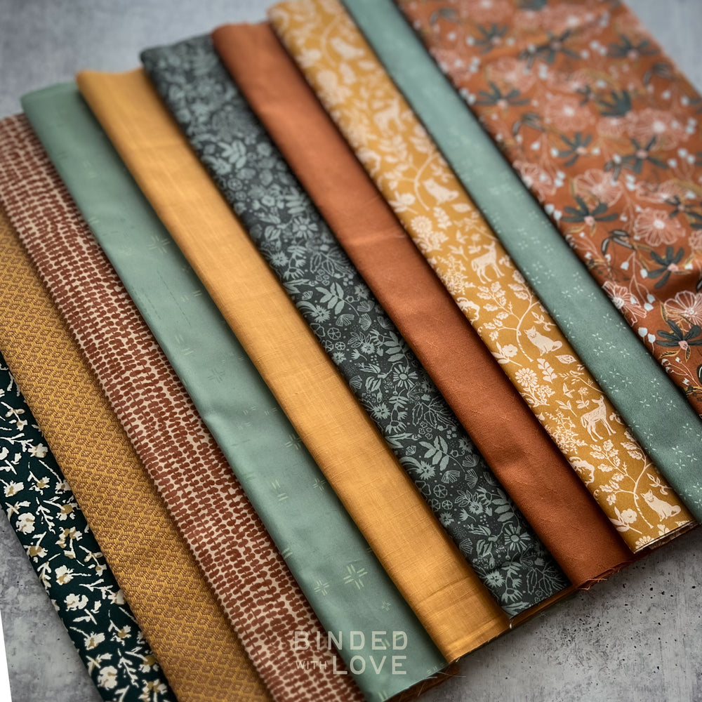 Curated Remnant Bundle | 10 Fabric End of Bolt Quilting Bundle | One of a Kind | REMNANT BUNDLE-199