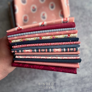 Blueberry Rose Bundle | Curated 15 Fat Quarter Bundle