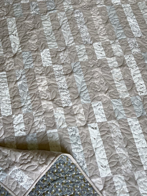 Madeline Quilt Kit – Large Throw (62” x 75”) | Neutral Quilt Kit | Beginner Friendly